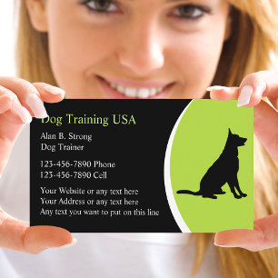 Dog Training Business Cards Visitenkarte