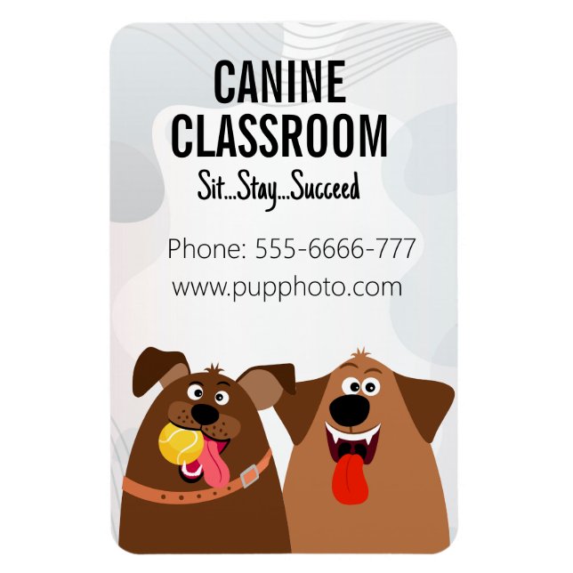Dog Training Business Custom Magnet (Vertikal)