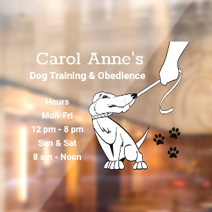 Dog Training Business Fensteraufkleber