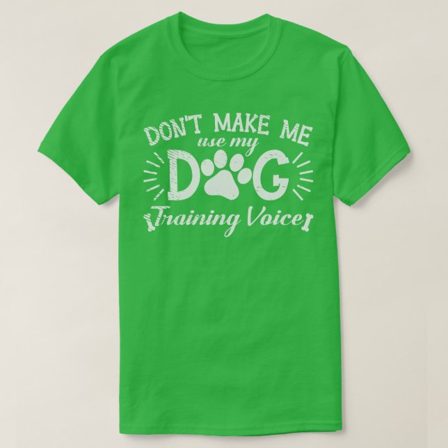 Dog Training Hund Liebhaber Hunde Trainer T-Shirt (Design vorne)