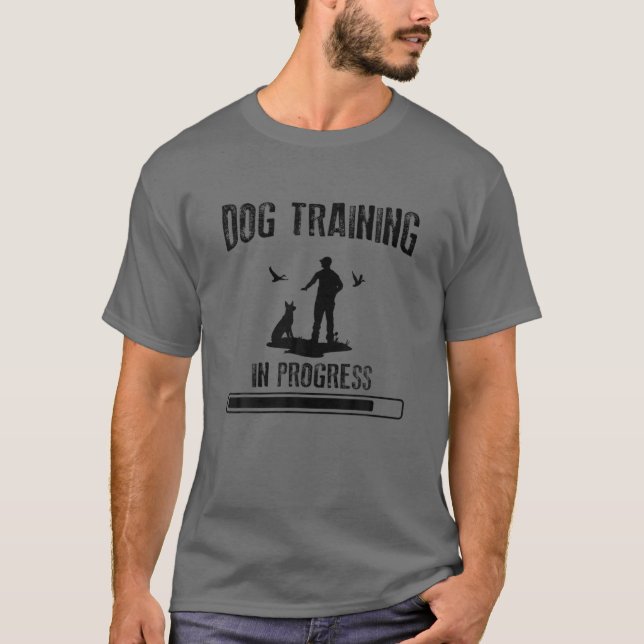 Dog Training In Progress Dog Trainer T-Shirt (Vorderseite)