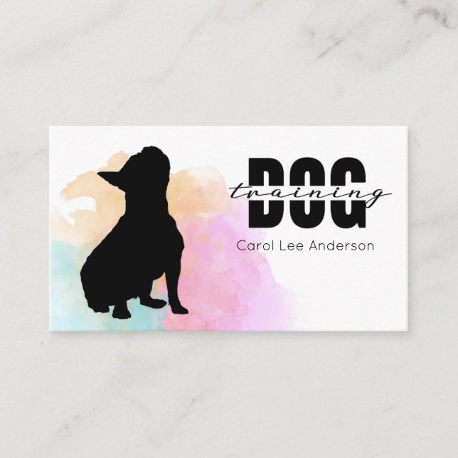 Dog Training Visitenkarte (Vorderseite)