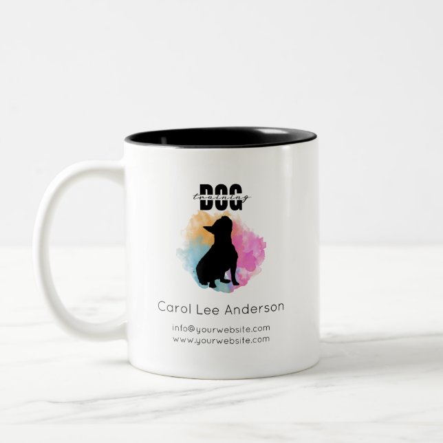 Dog Training Zweifarbige Tasse (Links)