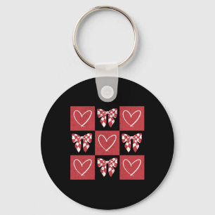 Dog Valentine Coquette Bow Dog Paw Herz Valentine Schlüsselanhänger
