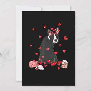 Dog Valentine Geschenk Niedlich Boston Terrier Val Ankündigung