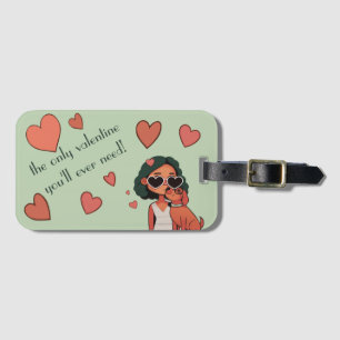 Dog Valentine Tote Bag Gepäckanhänger