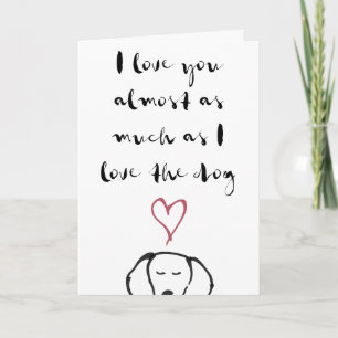 Dog Valentine's Day Card Karte