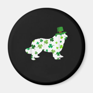 Dog Vater Dog Mama St Patricks Day Neufundland Magnet
