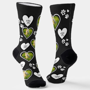 DOG-Vater-Herzfoto mit individuellem Hund  Socken