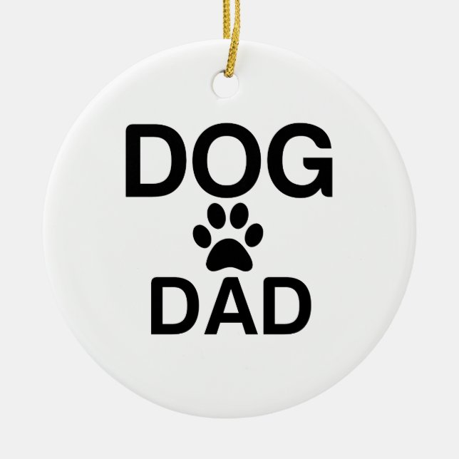 DOG-VATER-PAGE KERAMIK ORNAMENT (Vorne)