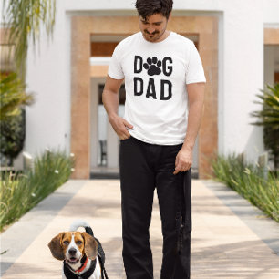 Dog Vater Paw Print T-Shirt