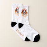 Dog Vater Socks Socken<br><div class="desc">Hunde Vater Ein lustiges Paar weiße Socken,  Vads Name oder Ihre kurze Nachricht. Diese wurden auf der größeren Socke entworfen. Wenn Sie einen kleineren Sizer auswählen,  müssen die Designelemente möglicherweise geändert werden.</div>