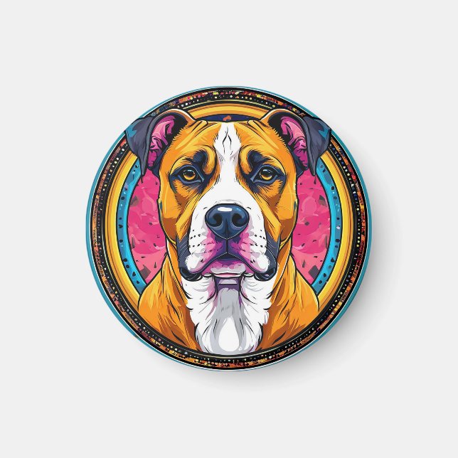 Dog Vector Illustration Magnet (Vorne)