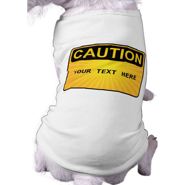 DOG-VORSCHRIFTEN - Personalisierter Text Top (Schwarz)
