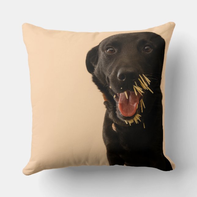Dog vs. Porcupine Pillow Kissen (Rückseite)