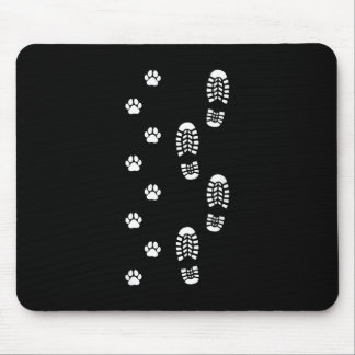 Dog Walk Foot Print Dog Walker Dog Walking Mousepad
