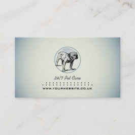 Dog Walker Business Card (Bulldog) Visitenkarte