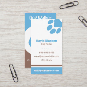 Dog Walker Business Card Visitenkarte