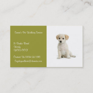Dog Walker Business Card Visitenkarte