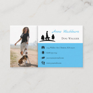 Dog Walker | Dog Trainer | Pflege von Haustieren Visitenkarte
