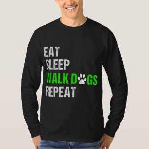 Dog Walker Dog Walking Geschenk Hund Lover T-Shirt