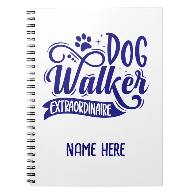 Dog Walker Extraordinaire Personalisiert Notizblock (Vorderseite)