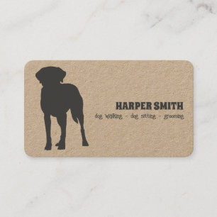 Dog Walker Grooming Sitting Business Card Visitenkarte