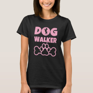 Dog Walker Hund Eigentümer Hund Walking P T-Shirt