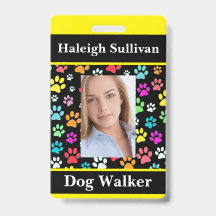 Dog Walker Lanyard Abzeichen