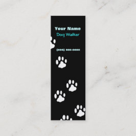 Dog Walker Mini Business Card Mini Visitenkarte