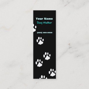 Dog Walker Mini Business Card Visitenkarte