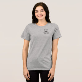 'Dog Walker' Minimalist Charming Customizable Tri-Blend Shirt