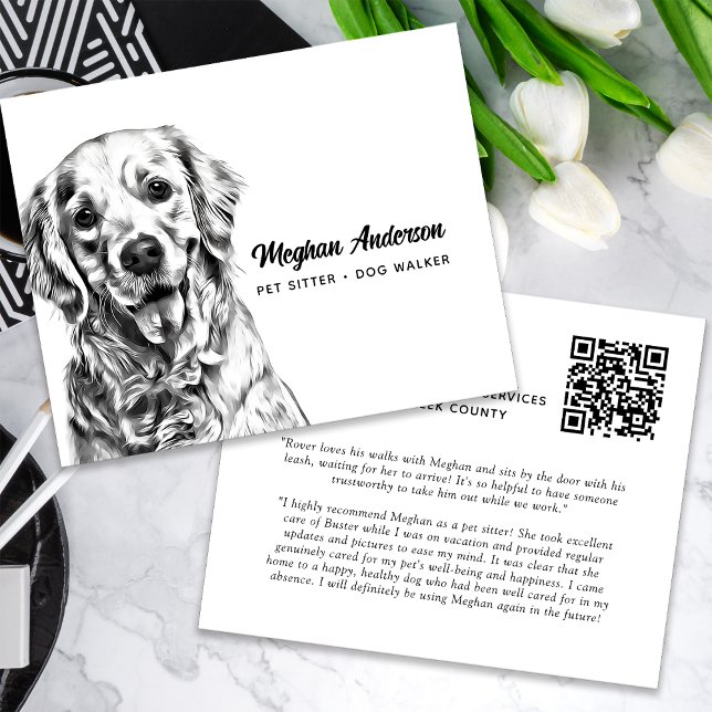 Dog Walker Pet Sitter Labrador Business Flyer (Von Creator hochgeladen)