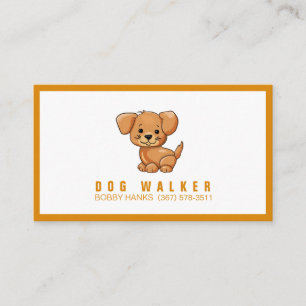Dog Walker Pet Sitter Visitenkarte