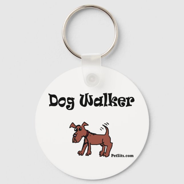 Dog Walker Schlüsselanhänger (Vorderseite)