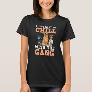 Dog Walker Sitter Trainer Chill mit G T-Shirt