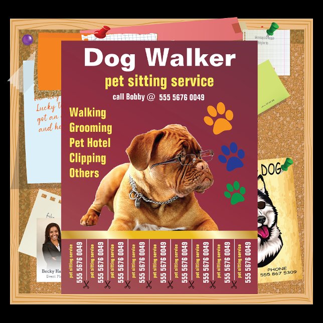 Dog Walker Trustable Care Pet Sitting Service Ad (Von Creator hochgeladen)