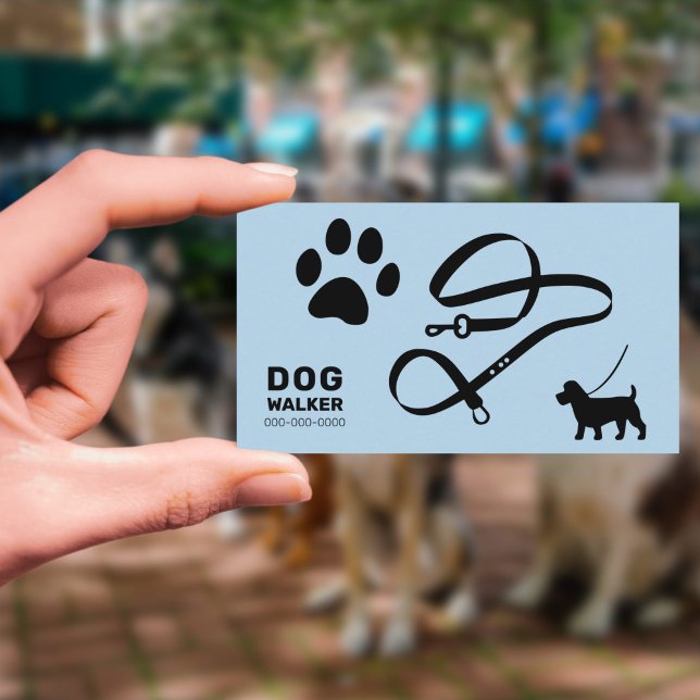 Dog Walker Visitenkarte (Dog Walker Business Card)