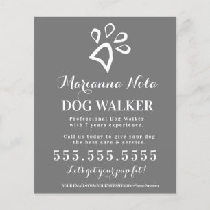 Dog Walker Walking Business Services Flyer