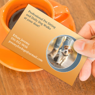 Dog Walking Pet Sitting Boarding Visitenkarte