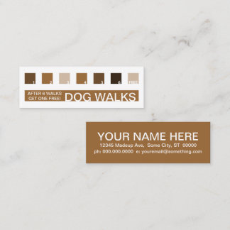 DOG WALKS Kundenzufriedenheit (Mod-Quadrate) Treuekarte