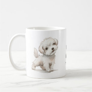 Dog Watercolor Kaffeetasse