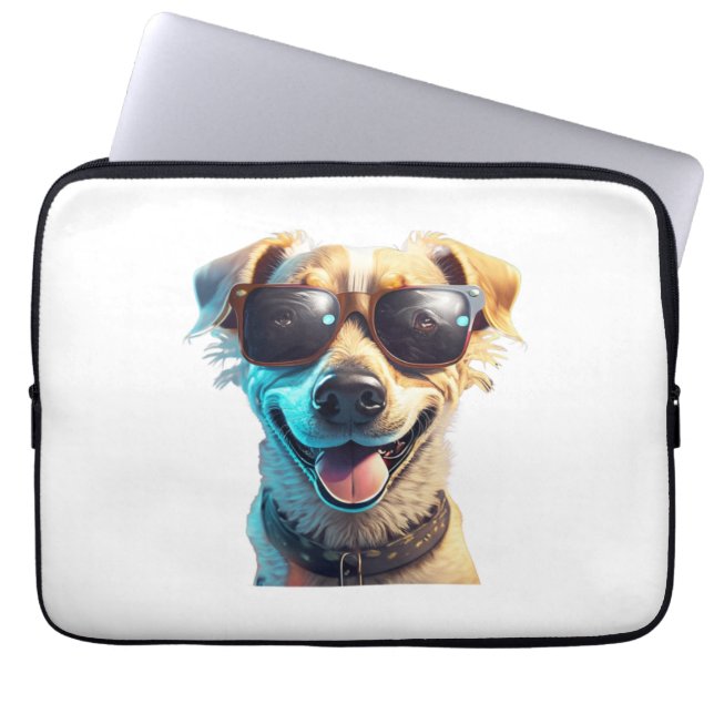dog wearing sunglasses Active Laptopschutzhülle (Vorderseite)