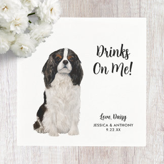 Dog Wedding Cocktail Napkins Serviette