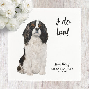 Dog Wedding Cocktail Napkins Serviette