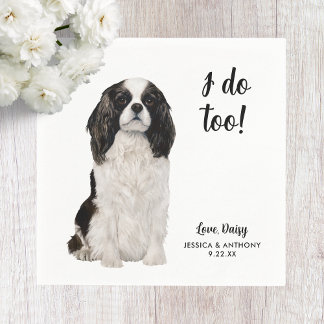Dog Wedding Cocktail Napkins Serviette