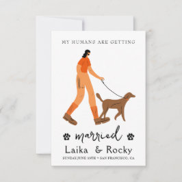 Dog Wedding Invitation Save The Date