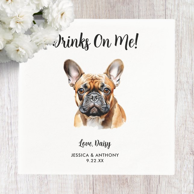 Dog Wedding Napkins Serviette (Von Creator hochgeladen)