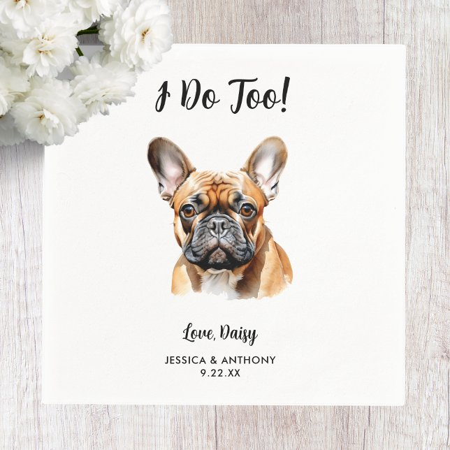 Dog Wedding Napkins Serviette (Von Creator hochgeladen)