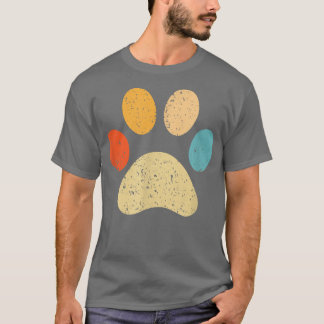 Dog Welpe Paw Print Hund Mama Niedlich Vintager Hu T-Shirt